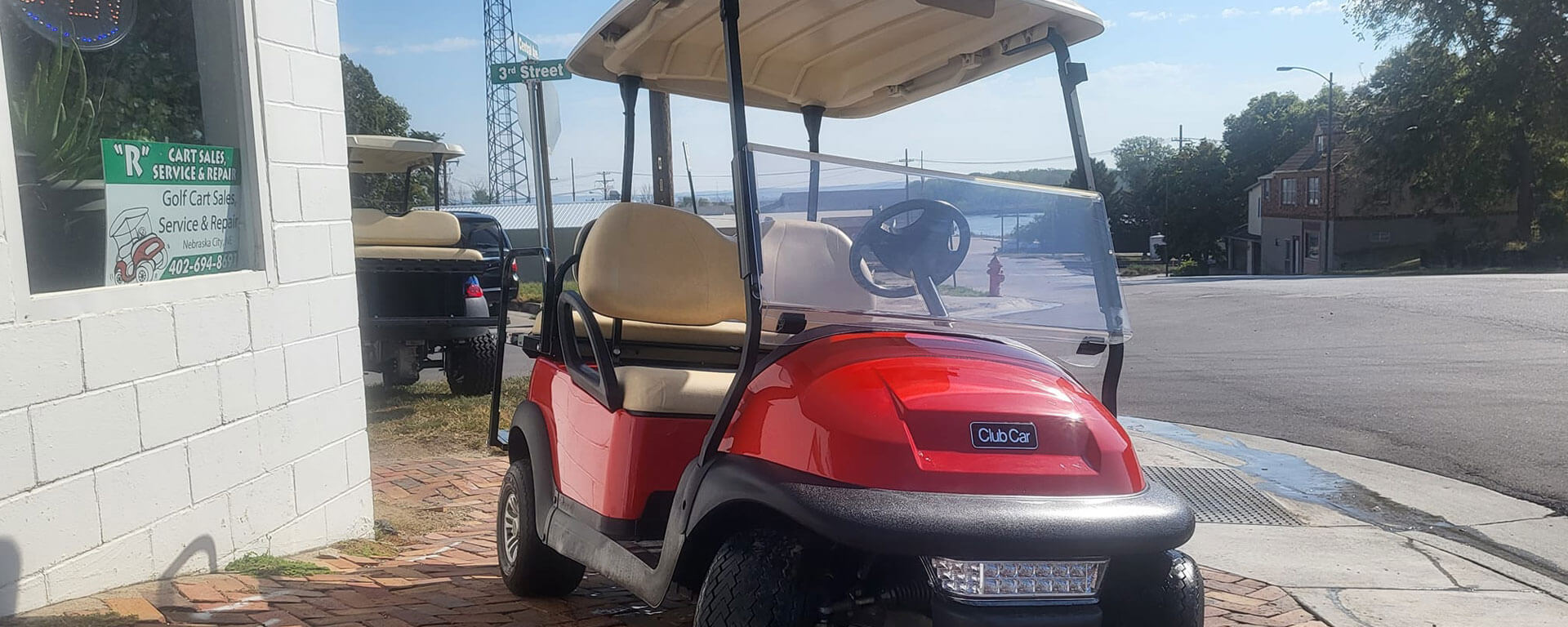 Parked Red Cart